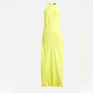 NWT JCREW Amber slip dress in cupro blend in Pale Kiwi